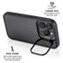 Black Carbon Fiber Specialty Texture Material iPhone 13 Pro Kickstand Case